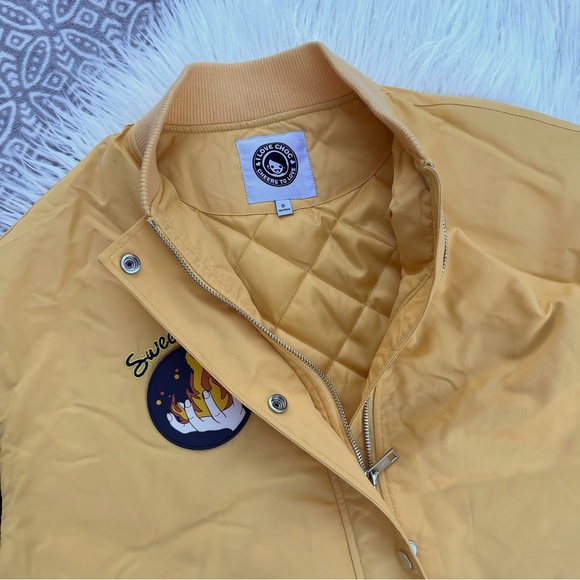 I Love Choc Hong Kong Yellow & Black Jacket S 160/84 A - Picture 3 of 5